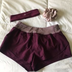 NEVER WORN Purple athletic shorts